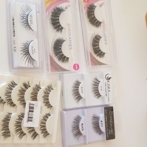 False lashes lot of 9 pairs